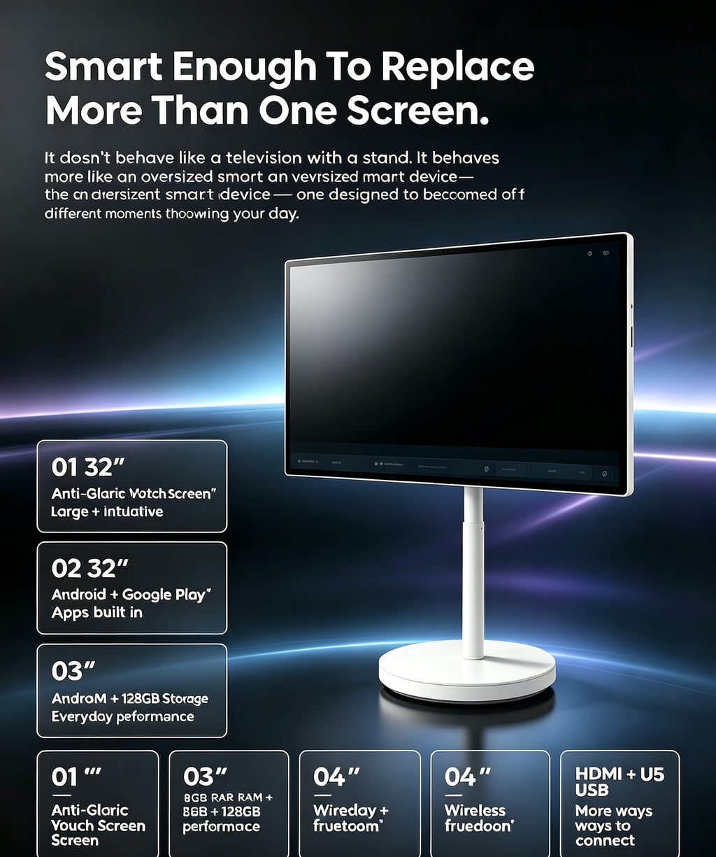 🎉2026 Anniversary Sale | 4K Ultra‑HD Portable Smart TV For Home & Outdoor